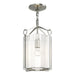 Hubbardton Forge - One Light Semi-Flush Mount - Bow - Sterling- Union Lighting Luminaires Decor