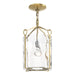 Hubbardton Forge - One Light Semi-Flush Mount - Bow - Modern Brass- Union Lighting Luminaires Decor