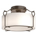Hubbardton Forge - One Light Semi-Flush Mount - Bow - Bronze- Union Lighting Luminaires Decor