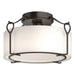 Hubbardton Forge - One Light Semi-Flush Mount - Bow - Oil Rubbed Bronze- Union Lighting Luminaires Decor