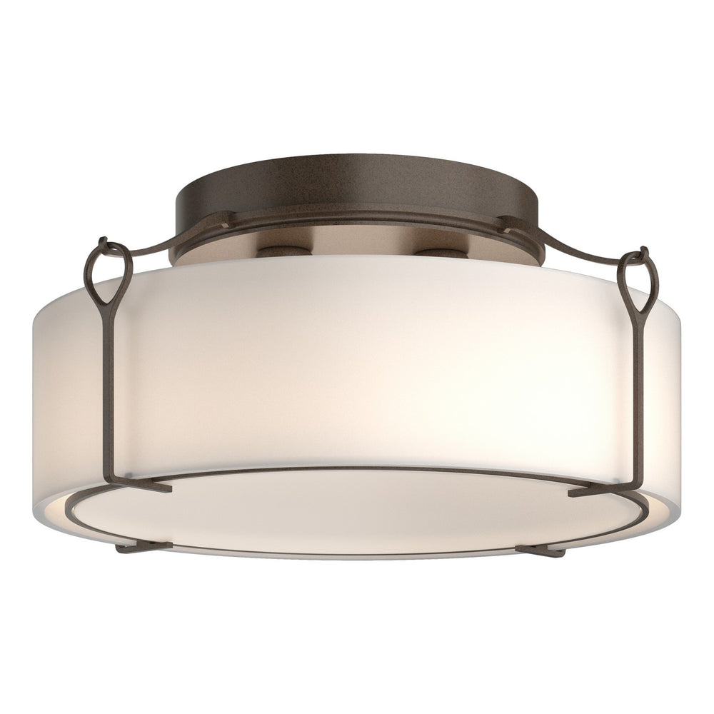 Hubbardton Forge - Four Light Semi-Flush Mount - Bow - Bronze- Union Lighting Luminaires Decor