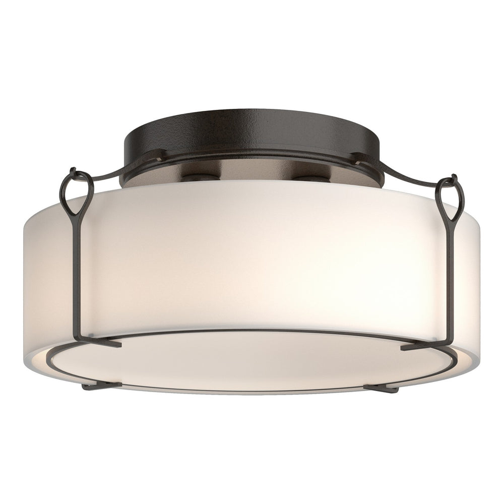 Hubbardton Forge - Four Light Semi-Flush Mount - Bow - Oil Rubbed Bronze- Union Lighting Luminaires Decor