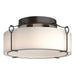 Hubbardton Forge - Four Light Semi-Flush Mount - Bow - Oil Rubbed Bronze- Union Lighting Luminaires Decor