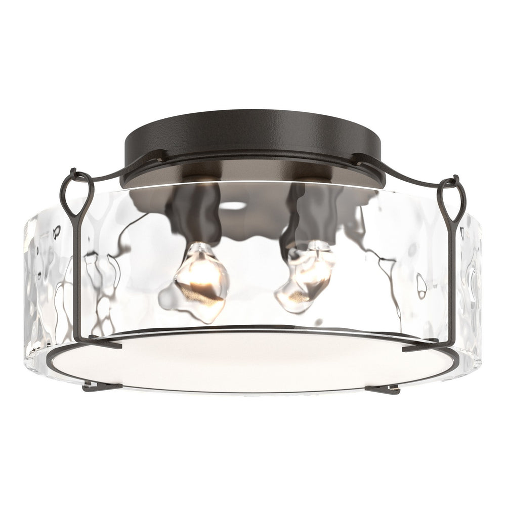 Hubbardton Forge - Four Light Semi-Flush Mount - Bow - Oil Rubbed Bronze- Union Lighting Luminaires Decor