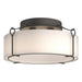 Hubbardton Forge - Four Light Semi-Flush Mount - Bow - Natural Iron- Union Lighting Luminaires Decor