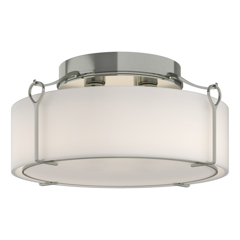 Hubbardton Forge - Four Light Semi-Flush Mount - Bow - Sterling- Union Lighting Luminaires Decor