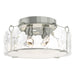 Hubbardton Forge - Four Light Semi-Flush Mount - Bow - Sterling- Union Lighting Luminaires Decor