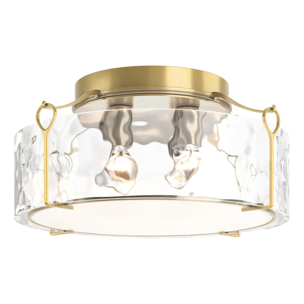 Hubbardton Forge - Four Light Semi-Flush Mount - Bow - Modern Brass- Union Lighting Luminaires Decor