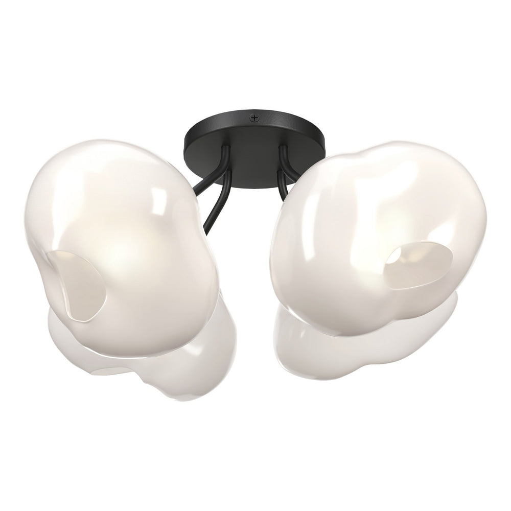 Hubbardton Forge - Four Light Semi-Flush Mount - Ume - Black- Union Lighting Luminaires Decor