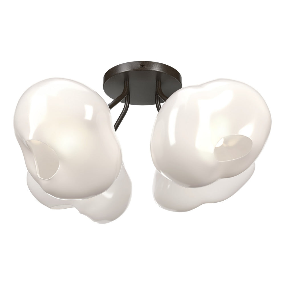 Hubbardton Forge - Four Light Semi-Flush Mount - Ume - Oil Rubbed Bronze- Union Lighting Luminaires Decor