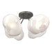 Hubbardton Forge - Four Light Semi-Flush Mount - Ume - Natural Iron- Union Lighting Luminaires Decor