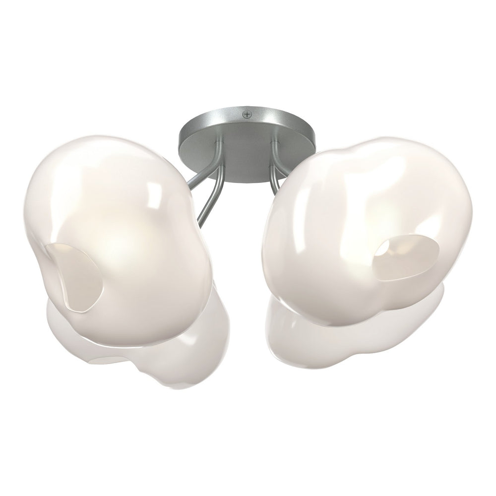 Hubbardton Forge - Four Light Semi-Flush Mount - Ume - Vintage Platinum- Union Lighting Luminaires Decor