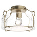 Hubbardton Forge - One Light Semi-Flush Mount - Bow - Soft Gold- Union Lighting Luminaires Decor