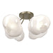 Hubbardton Forge - Four Light Semi-Flush Mount - Ume - Soft Gold- Union Lighting Luminaires Decor