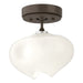 Hubbardton Forge - One Light Semi-Flush Mount - Ume - Bronze- Union Lighting Luminaires Decor