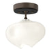 Hubbardton Forge - One Light Semi-Flush Mount - Ume - Bronze- Union Lighting Luminaires Decor