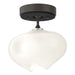 Hubbardton Forge - One Light Semi-Flush Mount - Ume - Dark Smoke- Union Lighting Luminaires Decor