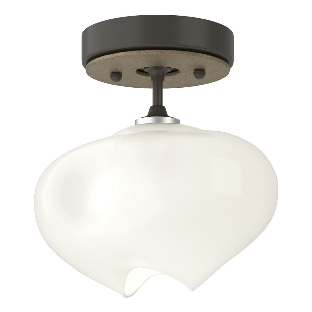 Hubbardton Forge - One Light Semi-Flush Mount - Ume - Dark Smoke- Union Lighting Luminaires Decor