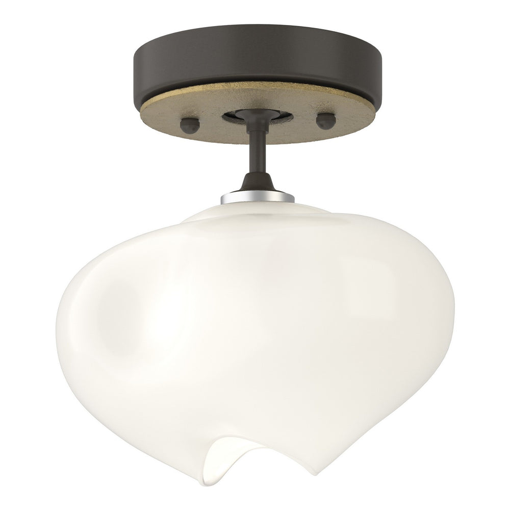 Hubbardton Forge - One Light Semi-Flush Mount - Ume - Dark Smoke- Union Lighting Luminaires Decor