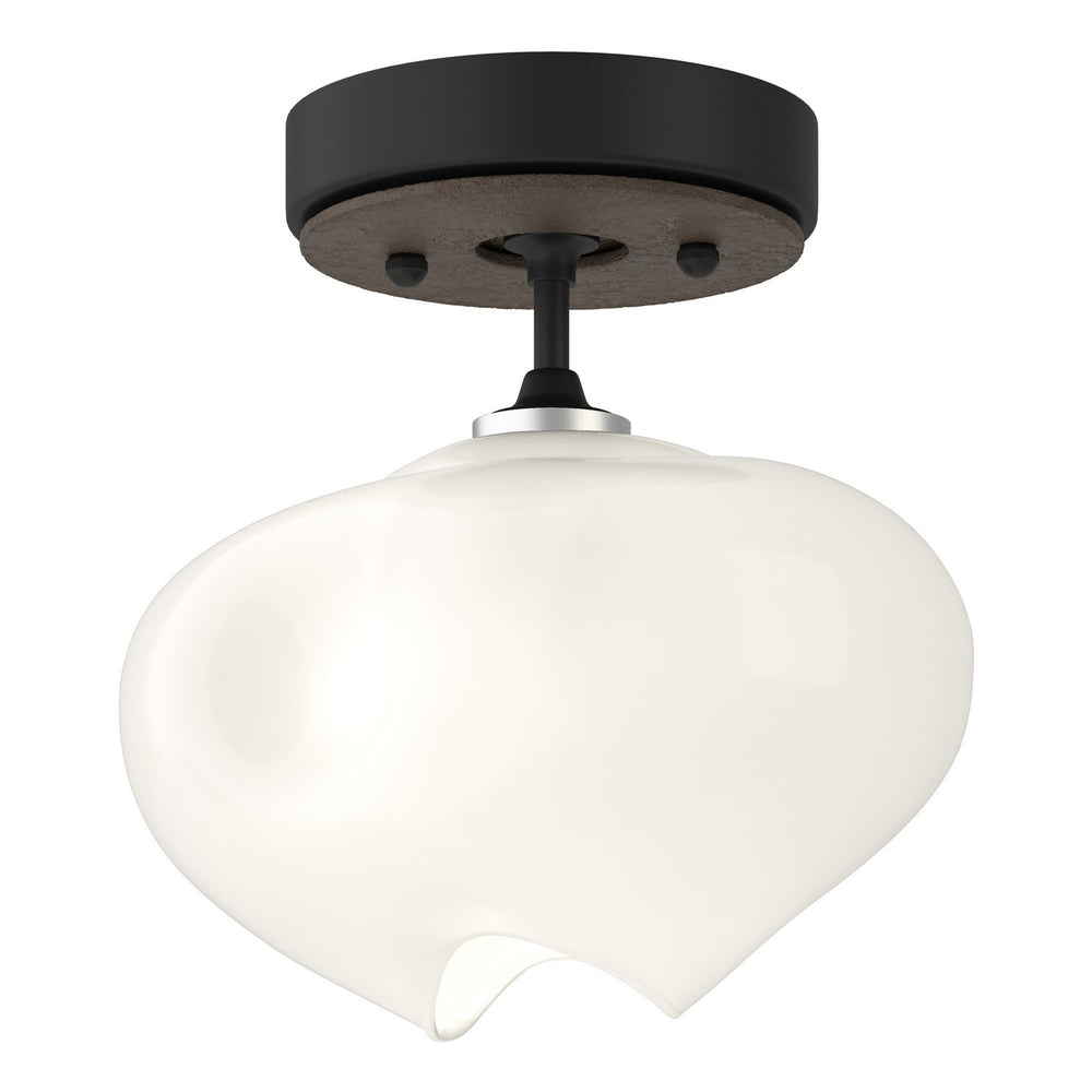 Hubbardton Forge - One Light Semi-Flush Mount - Ume - Black- Union Lighting Luminaires Decor
