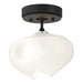 Hubbardton Forge - One Light Semi-Flush Mount - Ume - Black- Union Lighting Luminaires Decor
