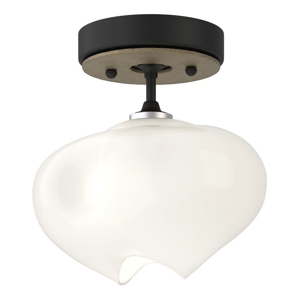 Hubbardton Forge - One Light Semi-Flush Mount - Ume - Black- Union Lighting Luminaires Decor