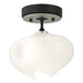 Hubbardton Forge - One Light Semi-Flush Mount - Ume - Black- Union Lighting Luminaires Decor
