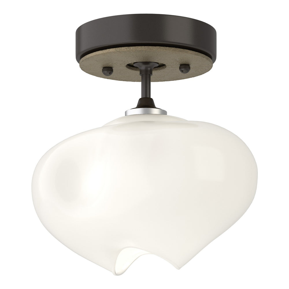 Hubbardton Forge - One Light Semi-Flush Mount - Ume - Oil Rubbed Bronze- Union Lighting Luminaires Decor