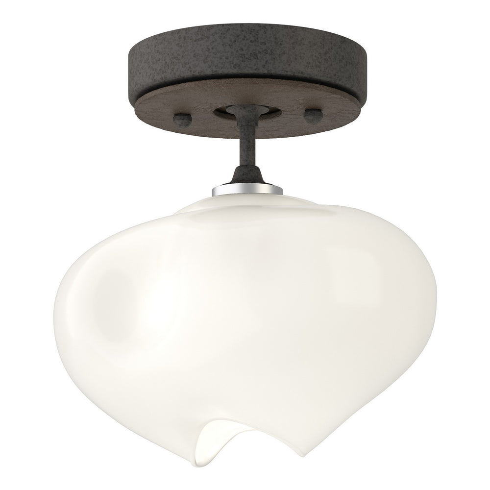 Hubbardton Forge - One Light Semi-Flush Mount - Ume - Natural Iron- Union Lighting Luminaires Decor