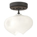 Hubbardton Forge - One Light Semi-Flush Mount - Ume - Natural Iron- Union Lighting Luminaires Decor
