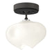 Hubbardton Forge - One Light Semi-Flush Mount - Ume - Natural Iron- Union Lighting Luminaires Decor