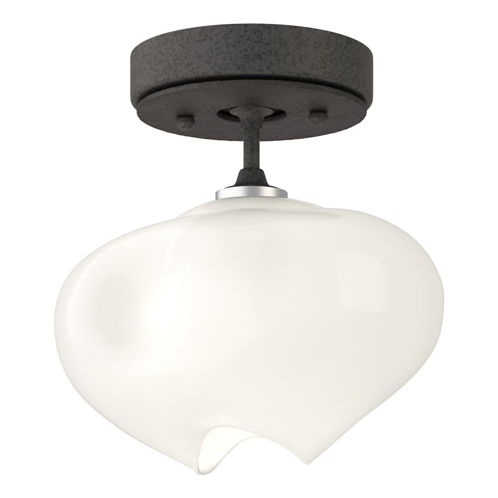 Hubbardton Forge - One Light Semi-Flush Mount - Ume - Natural Iron- Union Lighting Luminaires Decor