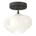Hubbardton Forge - One Light Semi-Flush Mount - Ume - Natural Iron- Union Lighting Luminaires Decor