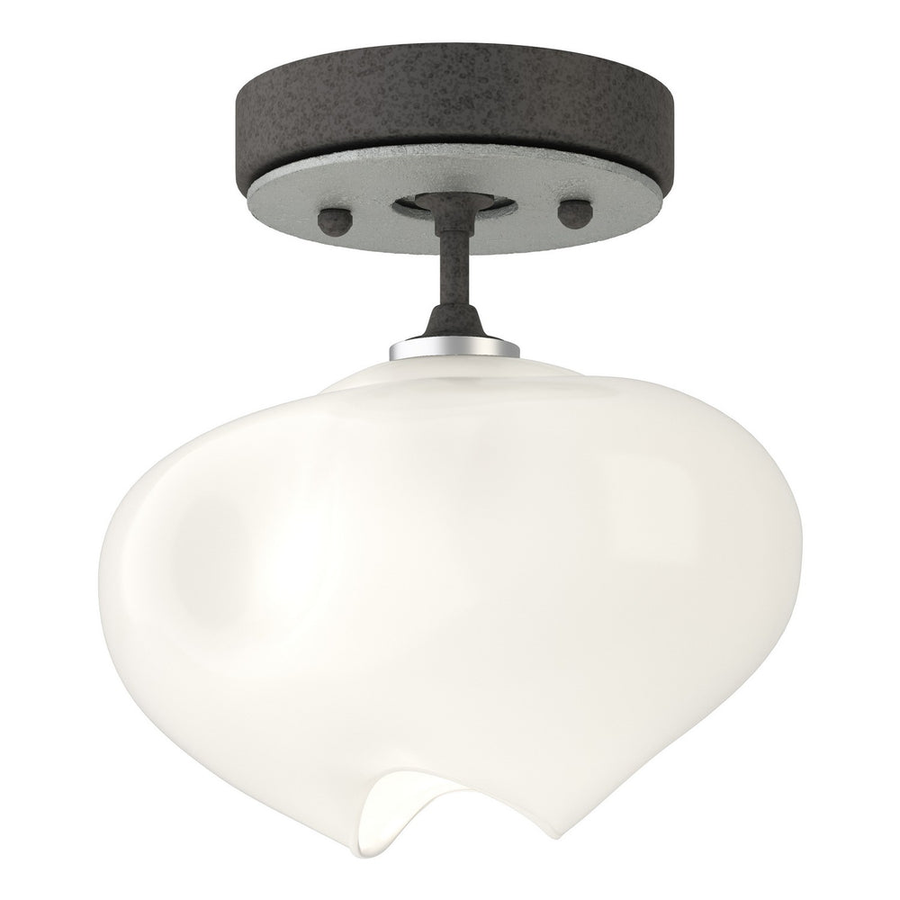 Hubbardton Forge - One Light Semi-Flush Mount - Ume - Natural Iron- Union Lighting Luminaires Decor