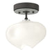Hubbardton Forge - One Light Semi-Flush Mount - Ume - Natural Iron- Union Lighting Luminaires Decor
