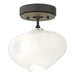 Hubbardton Forge - One Light Semi-Flush Mount - Ume - Natural Iron- Union Lighting Luminaires Decor