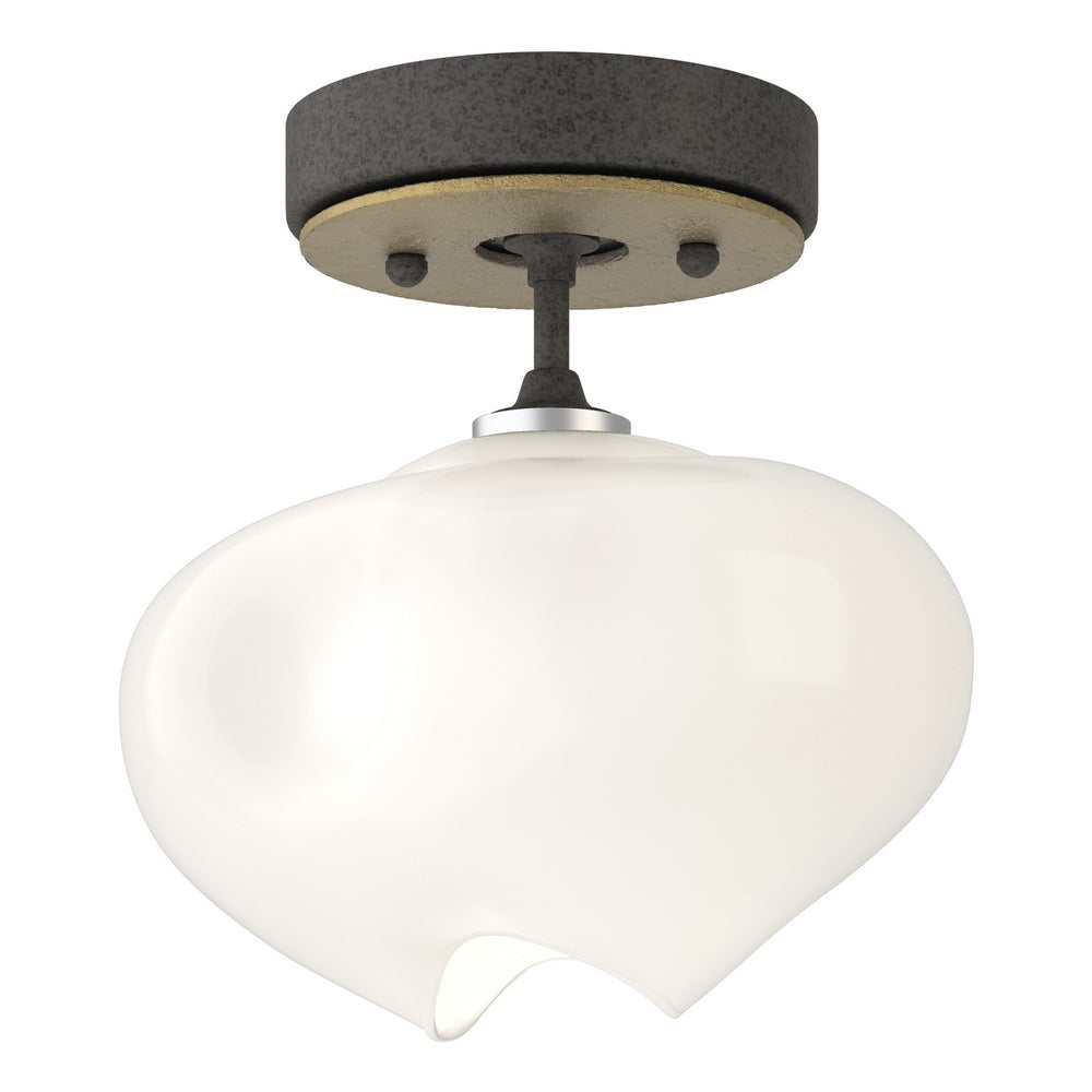 Hubbardton Forge - One Light Semi-Flush Mount - Ume - Natural Iron- Union Lighting Luminaires Decor
