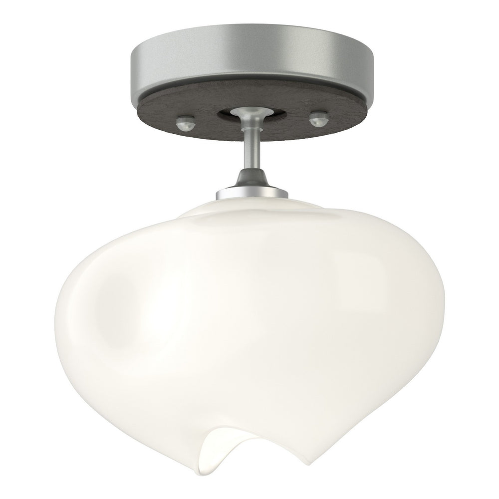 Hubbardton Forge - One Light Semi-Flush Mount - Ume - Vintage Platinum- Union Lighting Luminaires Decor