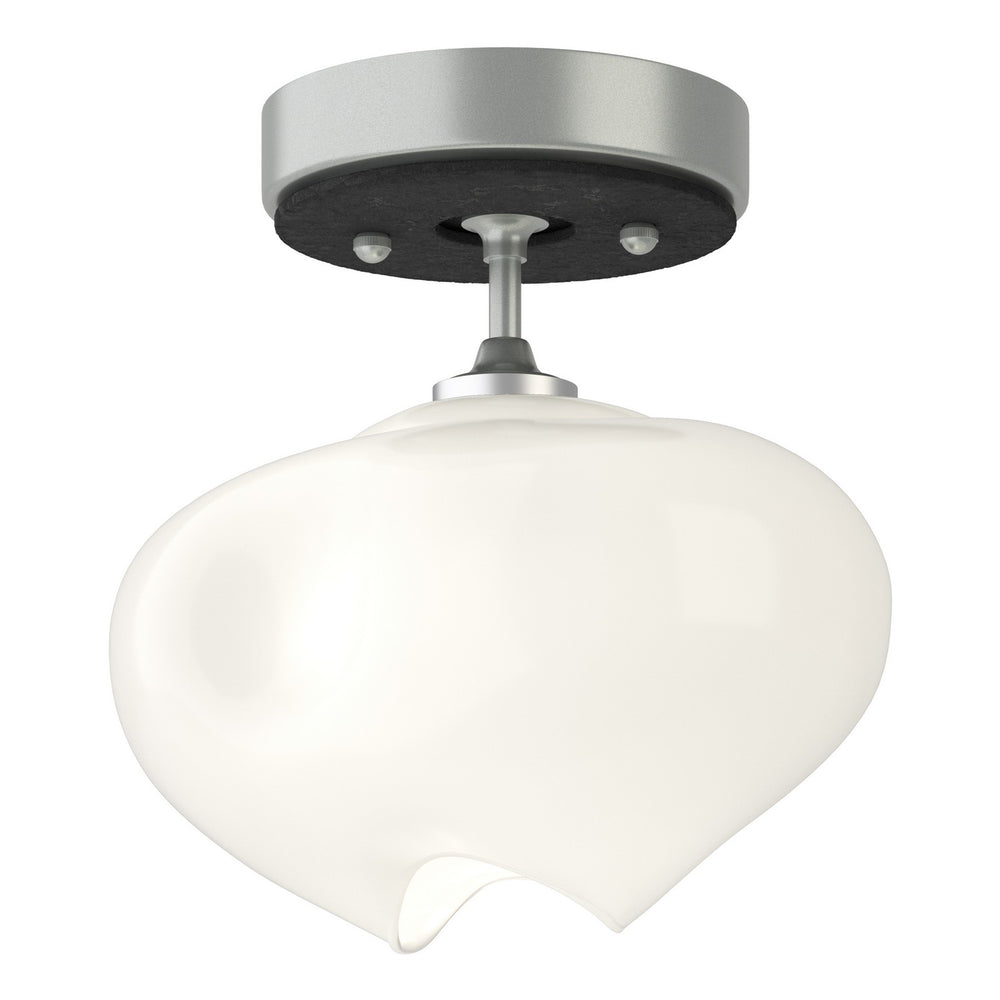 Hubbardton Forge - One Light Semi-Flush Mount - Ume - Vintage Platinum- Union Lighting Luminaires Decor