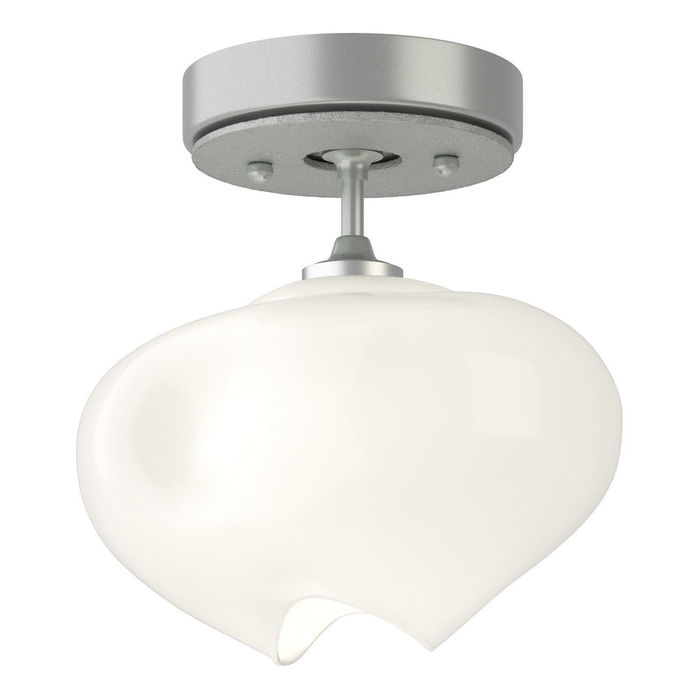Hubbardton Forge - One Light Semi-Flush Mount - Ume - Vintage Platinum- Union Lighting Luminaires Decor