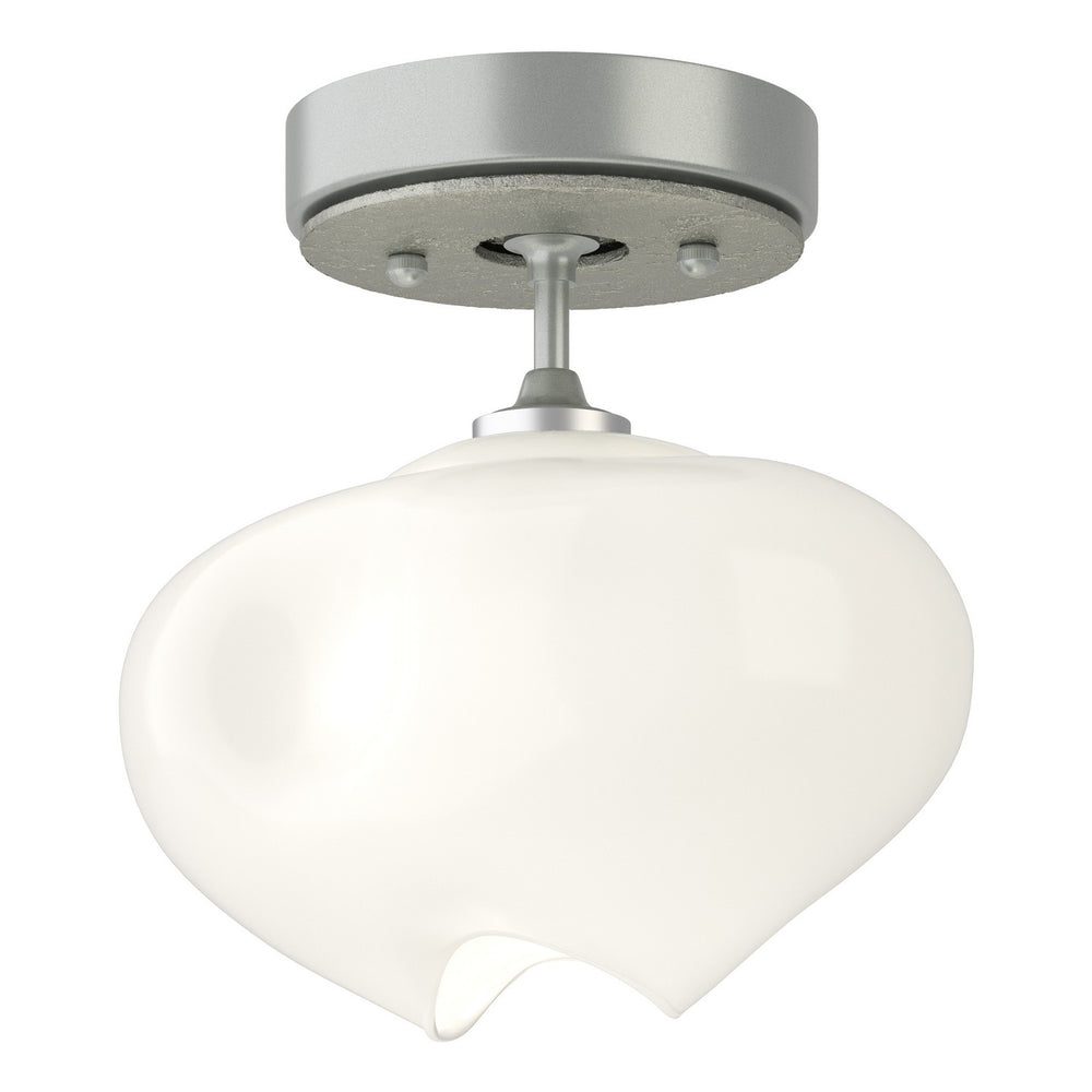 Hubbardton Forge - One Light Semi-Flush Mount - Ume - Vintage Platinum- Union Lighting Luminaires Decor