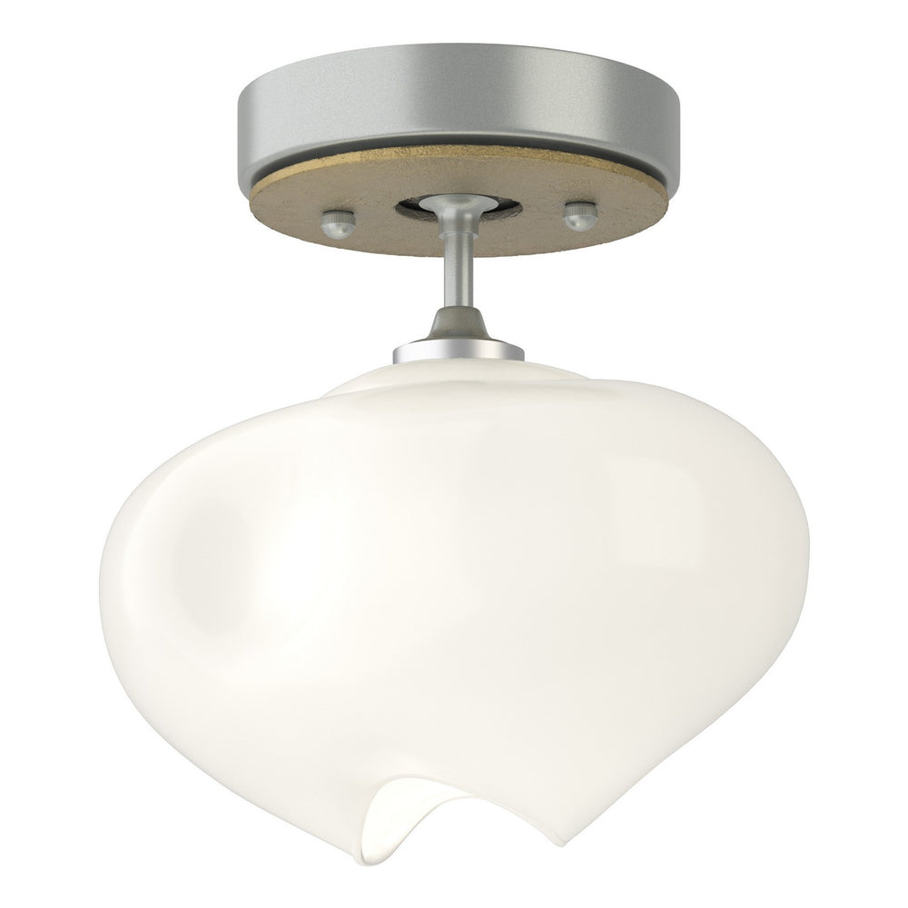 Hubbardton Forge - One Light Semi-Flush Mount - Ume - Vintage Platinum- Union Lighting Luminaires Decor