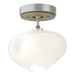 Hubbardton Forge - One Light Semi-Flush Mount - Ume - Vintage Platinum- Union Lighting Luminaires Decor