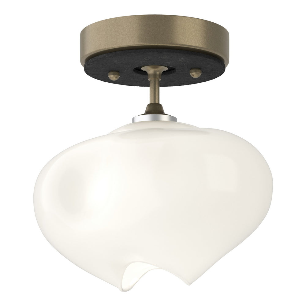 Hubbardton Forge - One Light Semi-Flush Mount - Ume - Soft Gold- Union Lighting Luminaires Decor