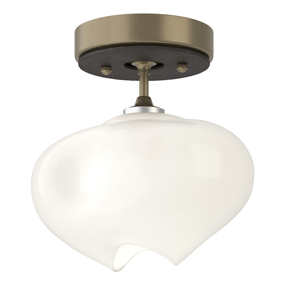 Hubbardton Forge - One Light Semi-Flush Mount - Ume - Soft Gold- Union Lighting Luminaires Decor
