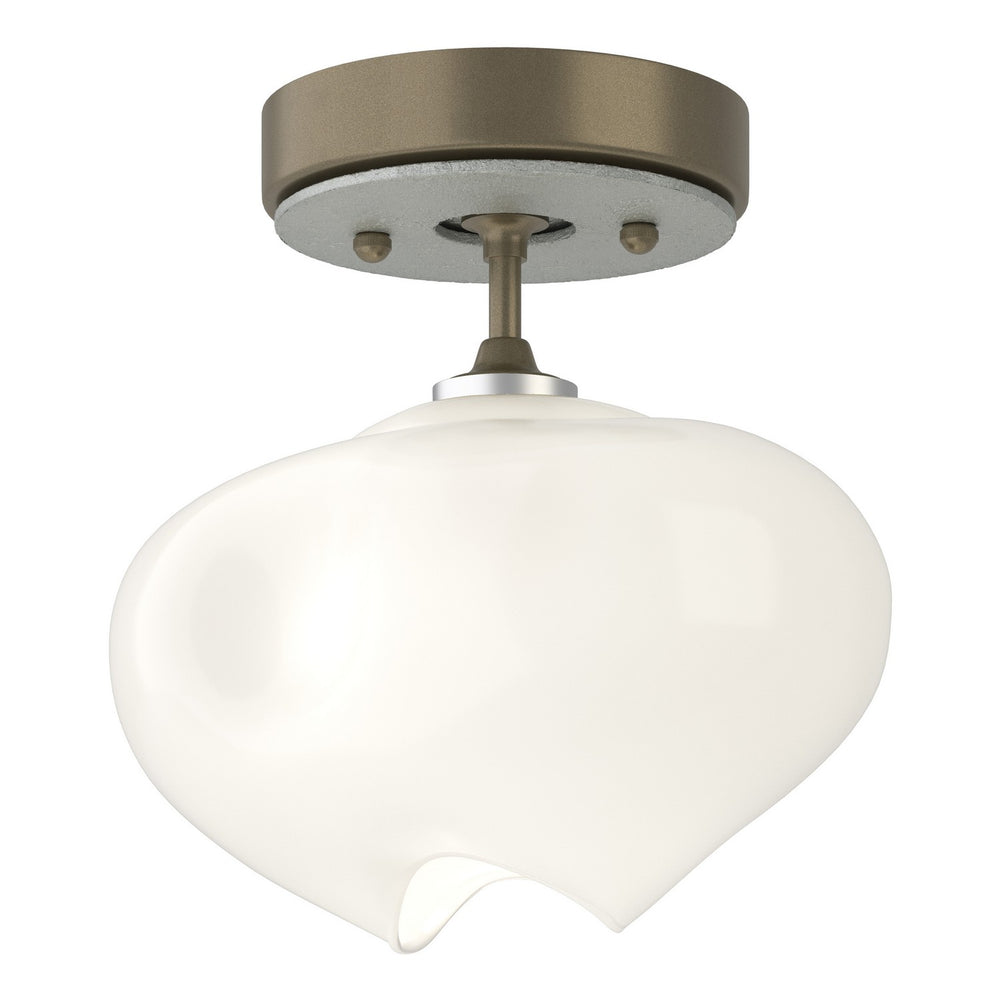 Hubbardton Forge - One Light Semi-Flush Mount - Ume - Soft Gold- Union Lighting Luminaires Decor