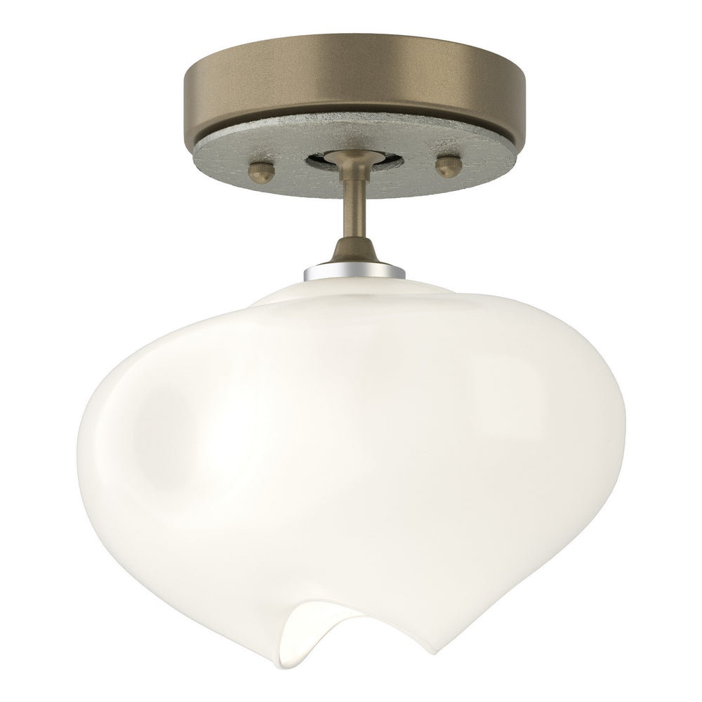 Hubbardton Forge - One Light Semi-Flush Mount - Ume - Soft Gold- Union Lighting Luminaires Decor