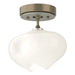 Hubbardton Forge - One Light Semi-Flush Mount - Ume - Soft Gold- Union Lighting Luminaires Decor