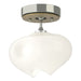 Hubbardton Forge - One Light Semi-Flush Mount - Ume - Sterling- Union Lighting Luminaires Decor