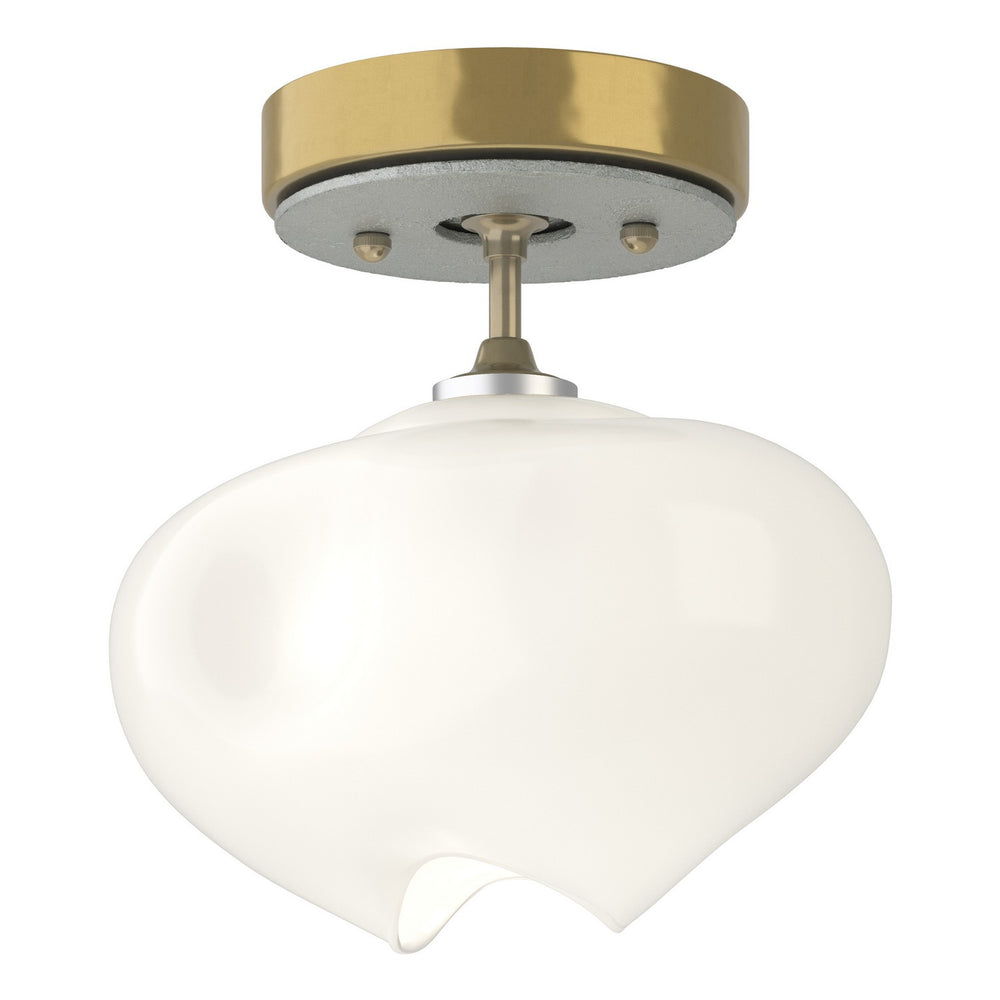 Hubbardton Forge - One Light Semi-Flush Mount - Ume - Modern Brass- Union Lighting Luminaires Decor